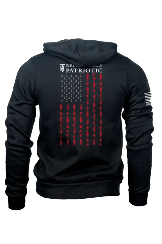 Full-Zip Hoodie -  KT Team Fishing Flag sold by Nine Line