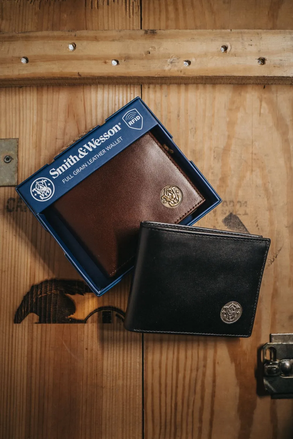 Smith & Wesson Bifold Cowhide Wallet sold by Nine Line
