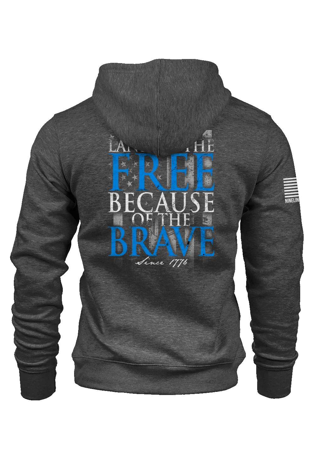Because Of The Brave - Hoodie sold by Nine Line product image thumbnail 5