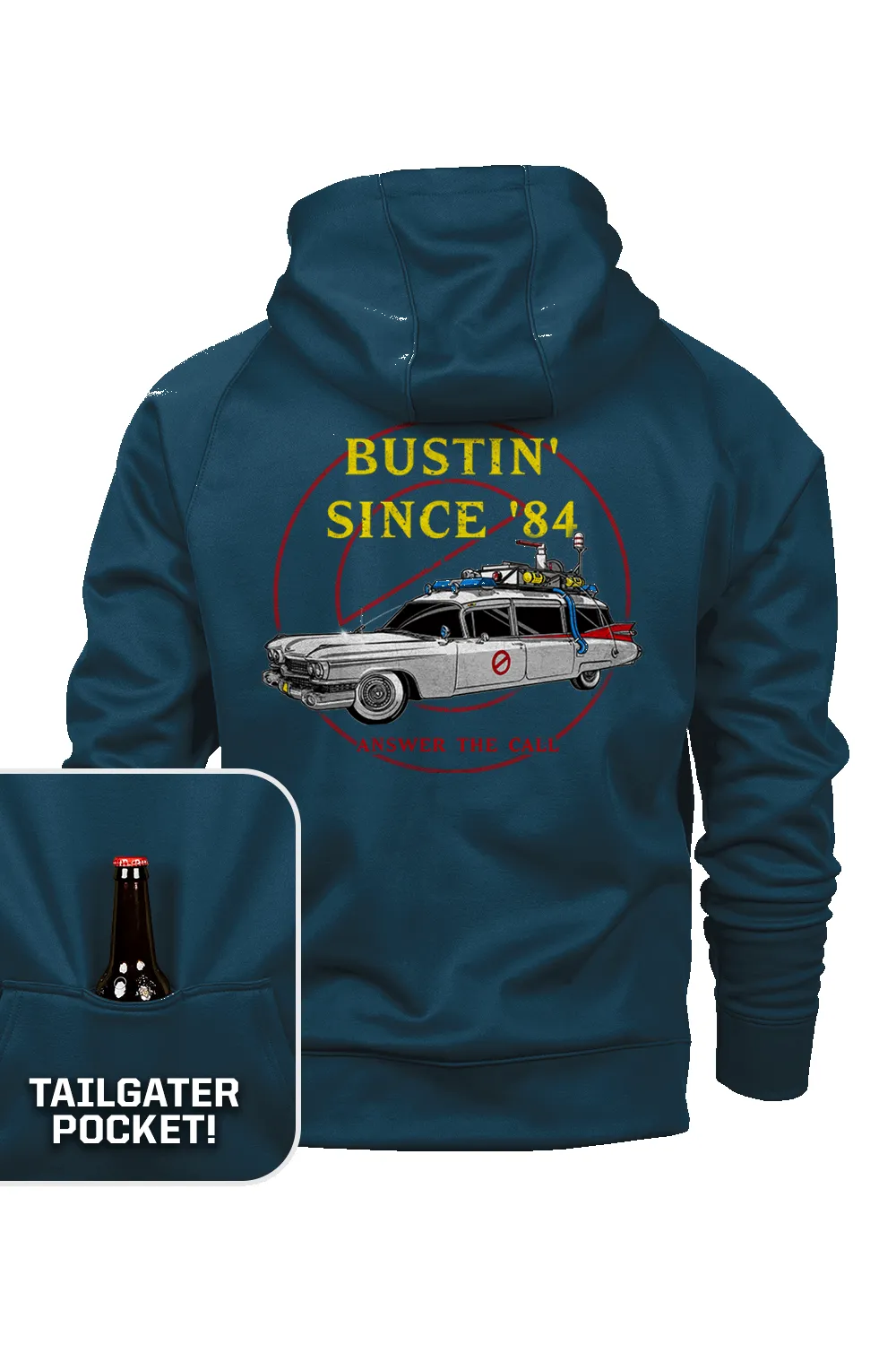 Bustin' Since '84 - Raglan Tailgater Hoodie sold by Nine Line product image thumbnail 3