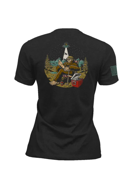 Squatch Outdoors - Women's T-Shirt sold by Nine Line