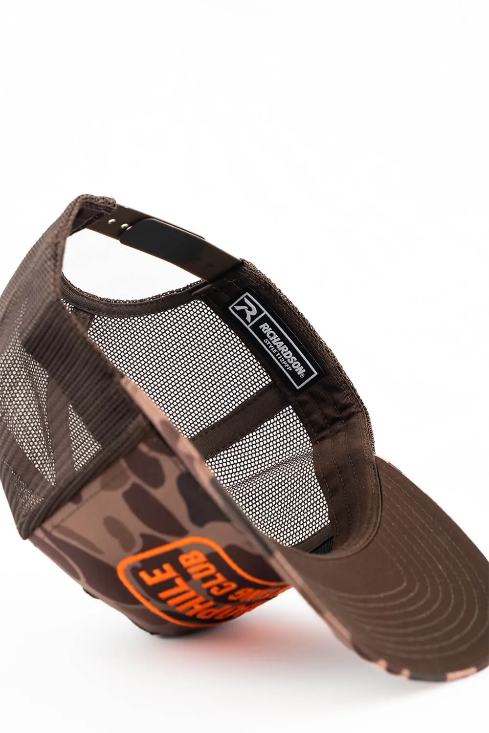 Pedo Hunting Club - Duck Camo 5-Panel Richardson Trucker Hat sold by Nine Line product image thumbnail 4