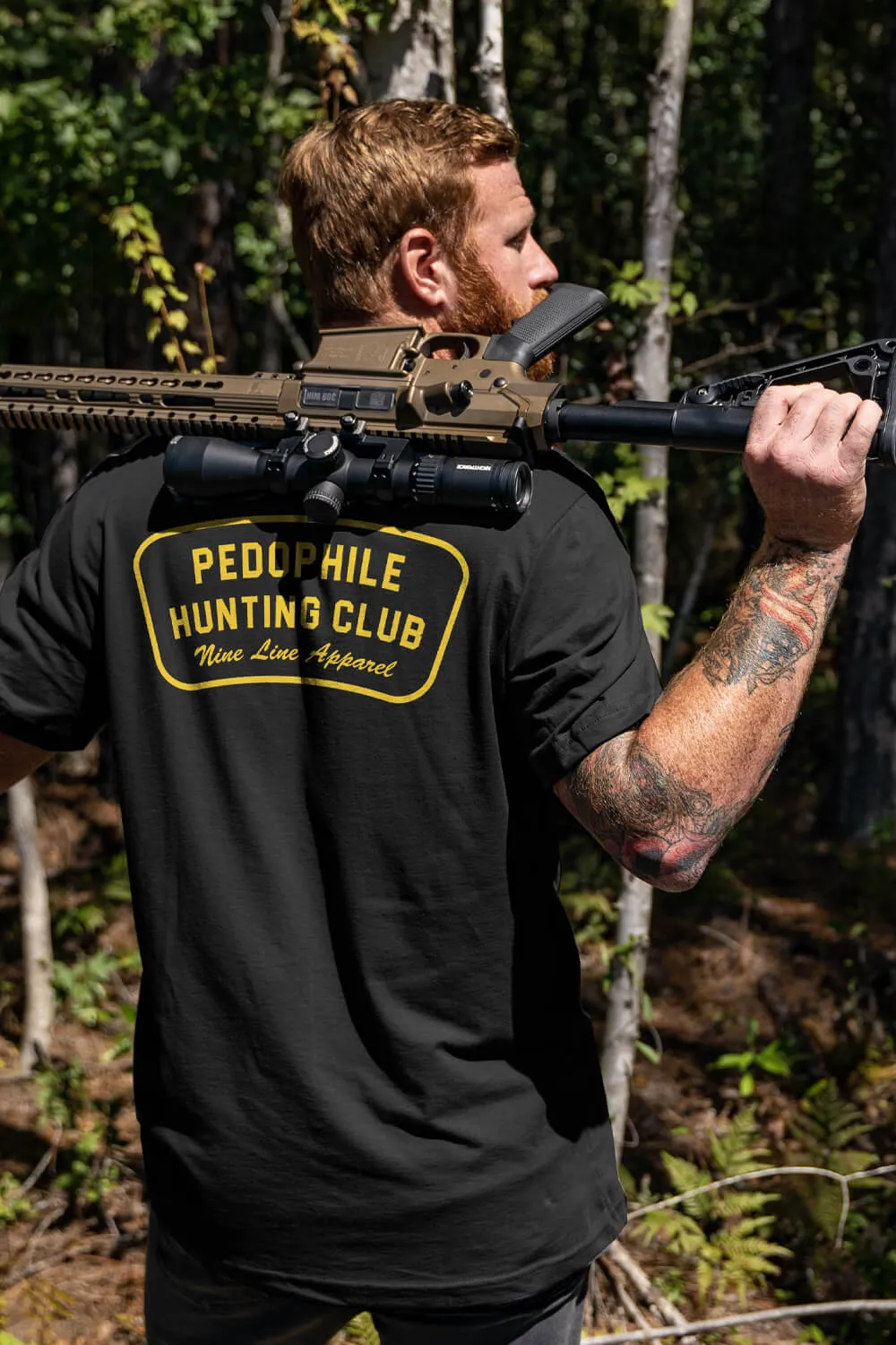 Pedo Hunting Club - T-Shirt sold by Nine Line product image thumbnail 2