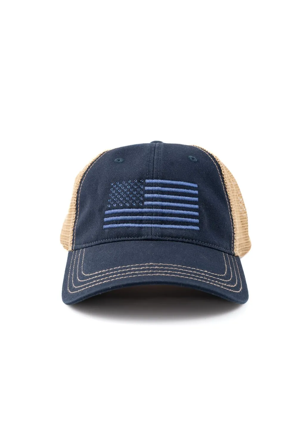American Flag Richardson Trucker Dad Hat sold by Nine Line
