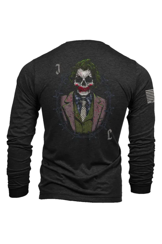 Joker Skull - Long-Sleeve Shirt sold by Nine Line