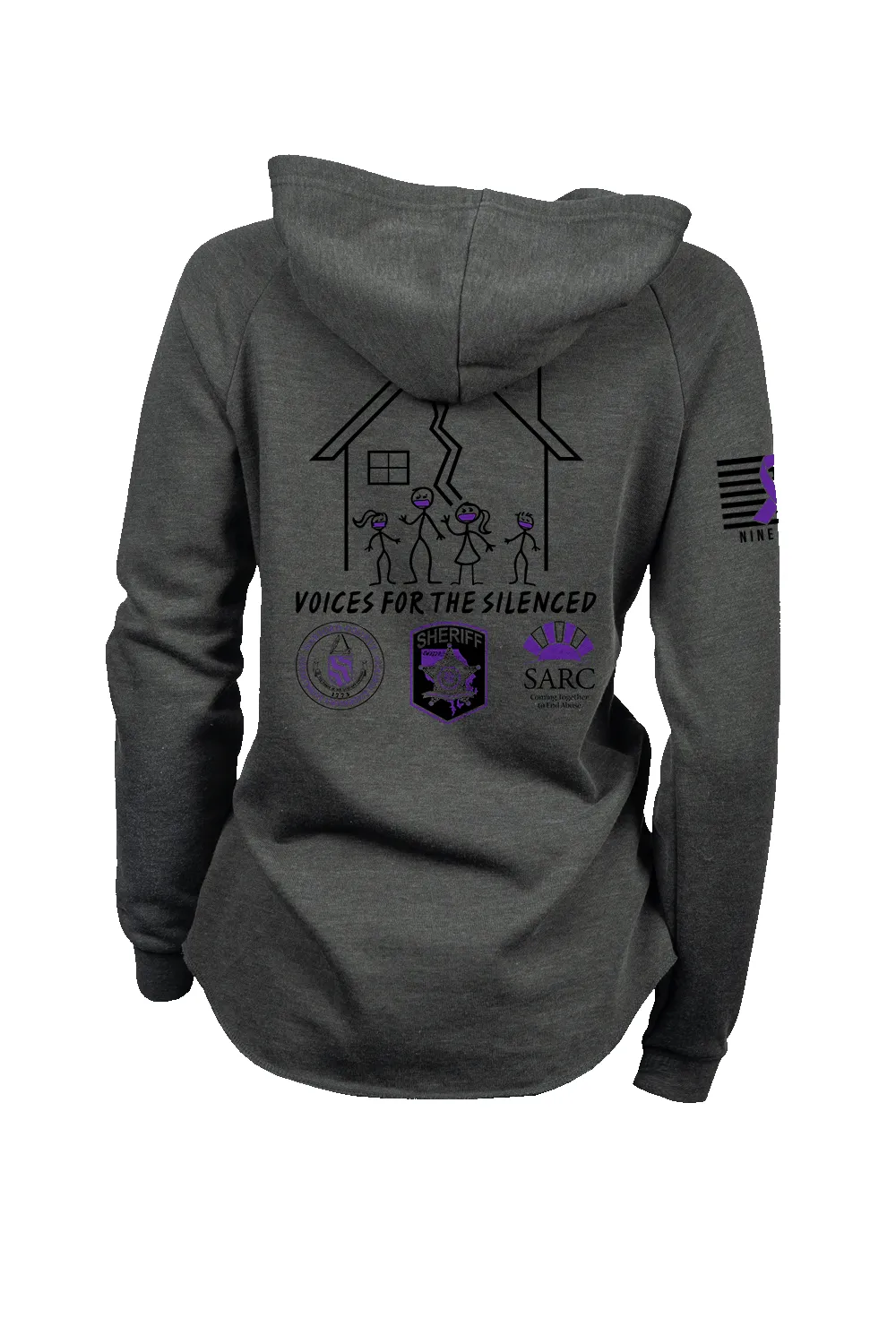 Domestic Violence Awareness Month - Women's Hoodie sold by Nine Line
