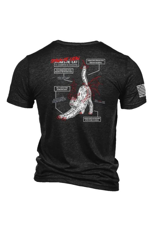 Spawn of Satan - Cat Schematic - T-Shirt sold by Nine Line