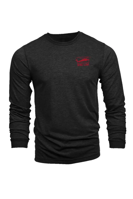 Mens version Stamp NL ( Red ) - Long-Sleeve Shirt sold by Nine Line