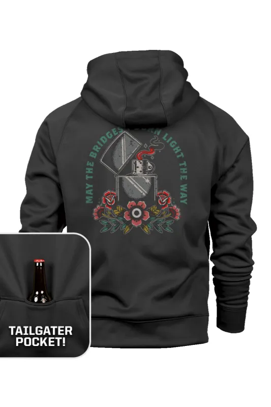Zippo - Raglan Tailgater Hoodie sold by Nine Line