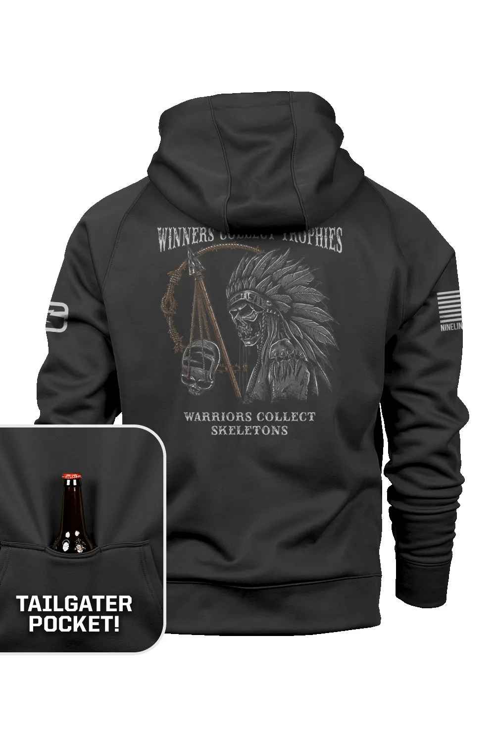 Skeleton Optics - Raglan Tailgater Hoodie sold by Nine Line