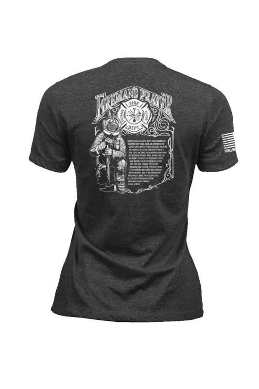 Firefighter's Prayer - Women's T-Shirt sold by Nine Line