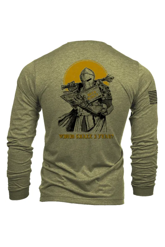 Whom Shall (Psalm 27:1) - Long-Sleeve Shirt sold by Nine Line