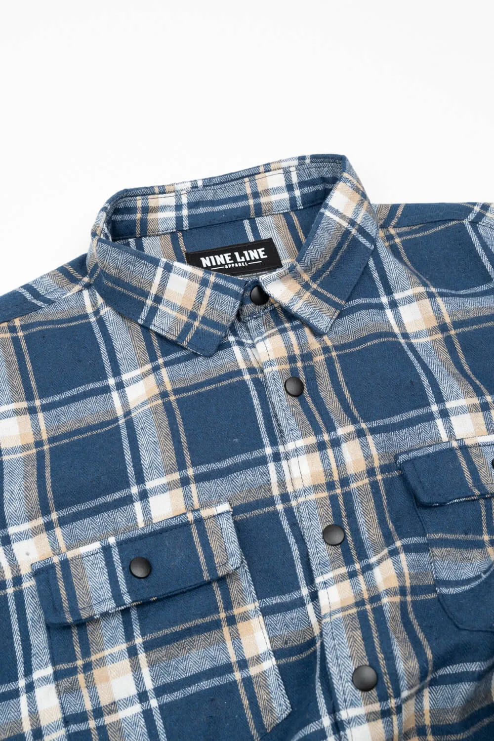 Button-Up Snap Flannel Shirt sold by Nine Line product image thumbnail 3