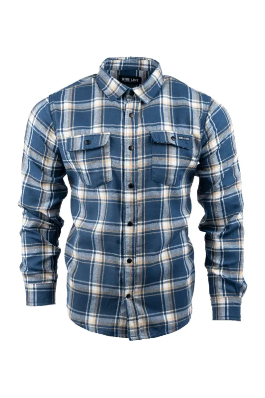 Button-Up Snap Flannel Shirt made by Nine Line
