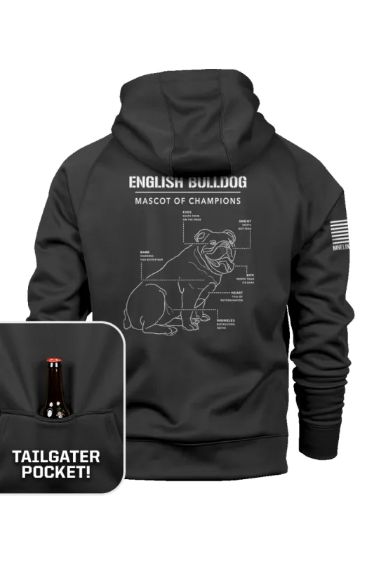 GA Tailgater Hoodie - Raglan Tailgater Hoodie sold by Nine Line