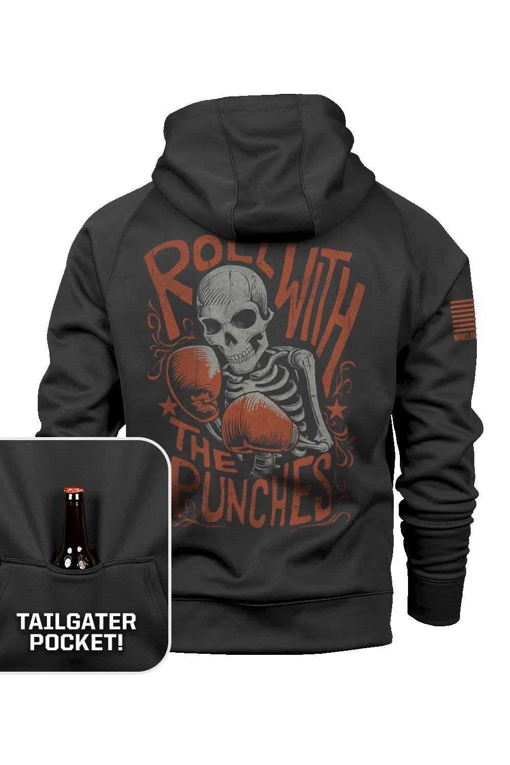 Roll with the Punches - Tailgater Hoodie sold by Nine Line