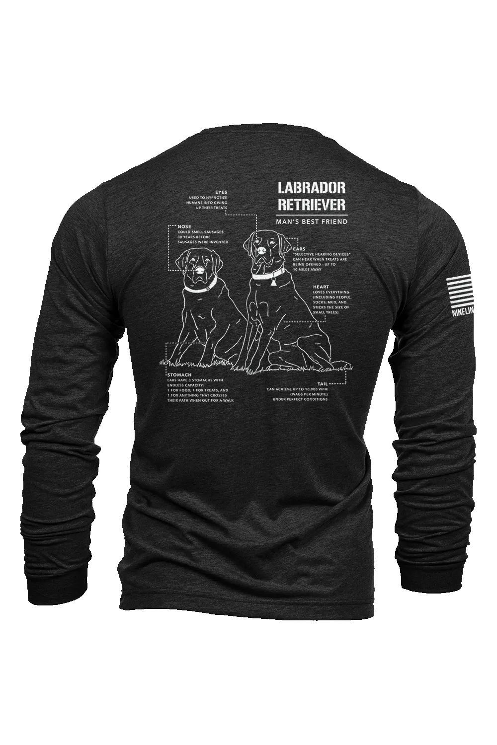 Labrador Schematic - Long-Sleeve Shirt sold by Nine Line