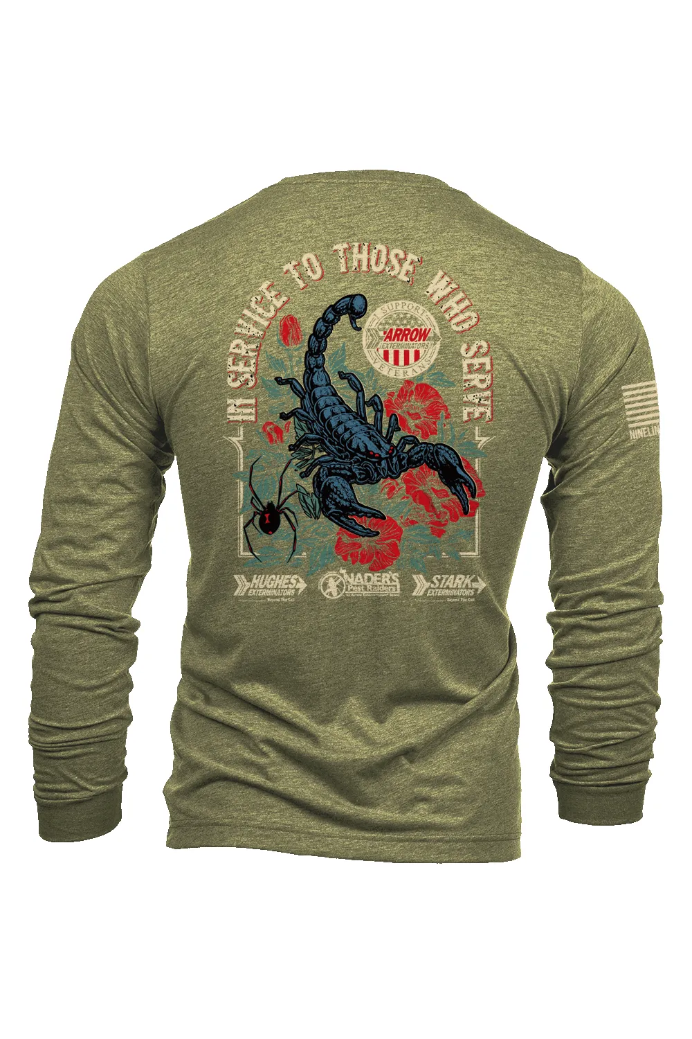 Arrow Exterminators - Long-Sleeve Shirt sold by Nine Line product image thumbnail 3