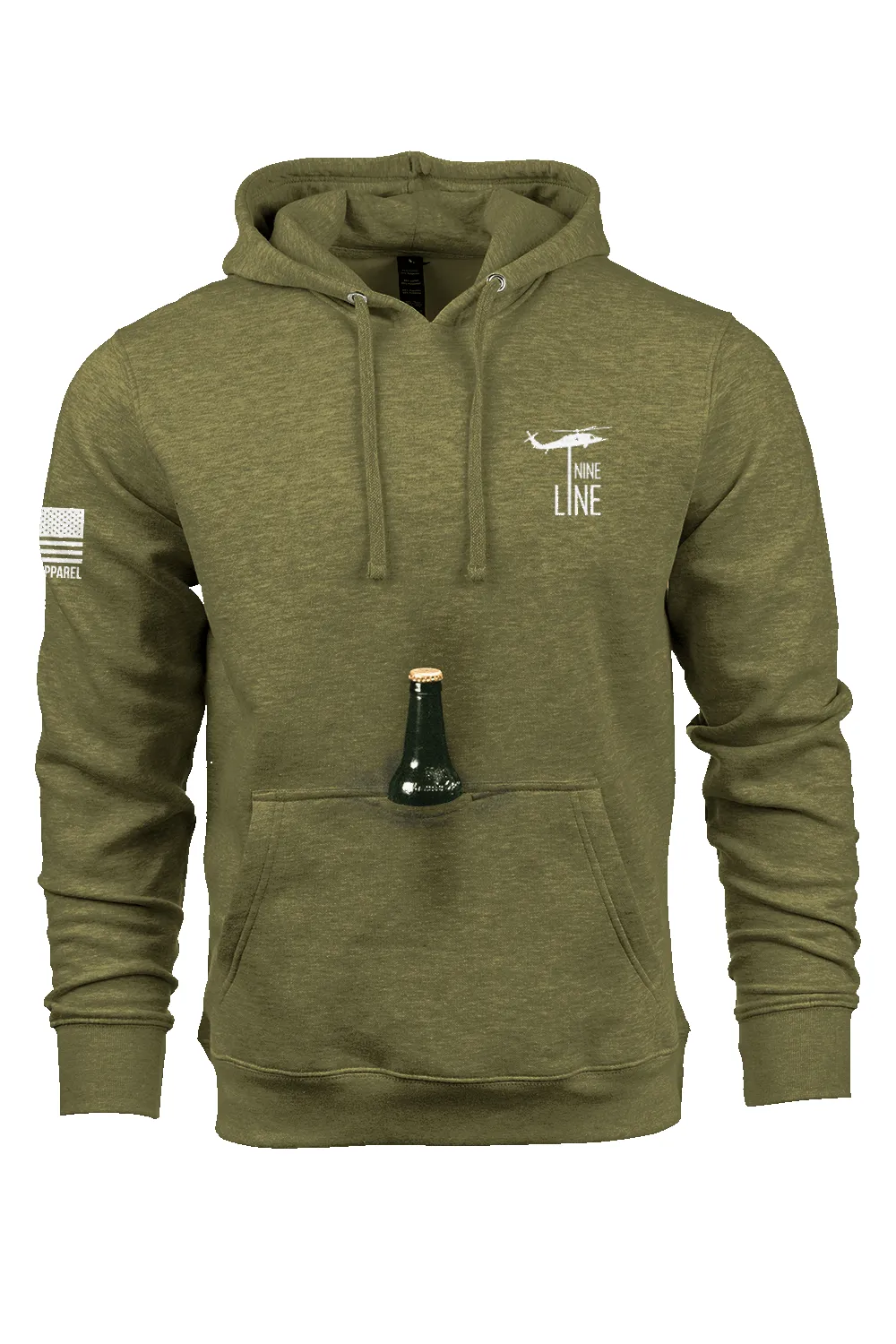 Anchor Flag - Raglan Tailgater Hoodie sold by Nine Line product image thumbnail 4