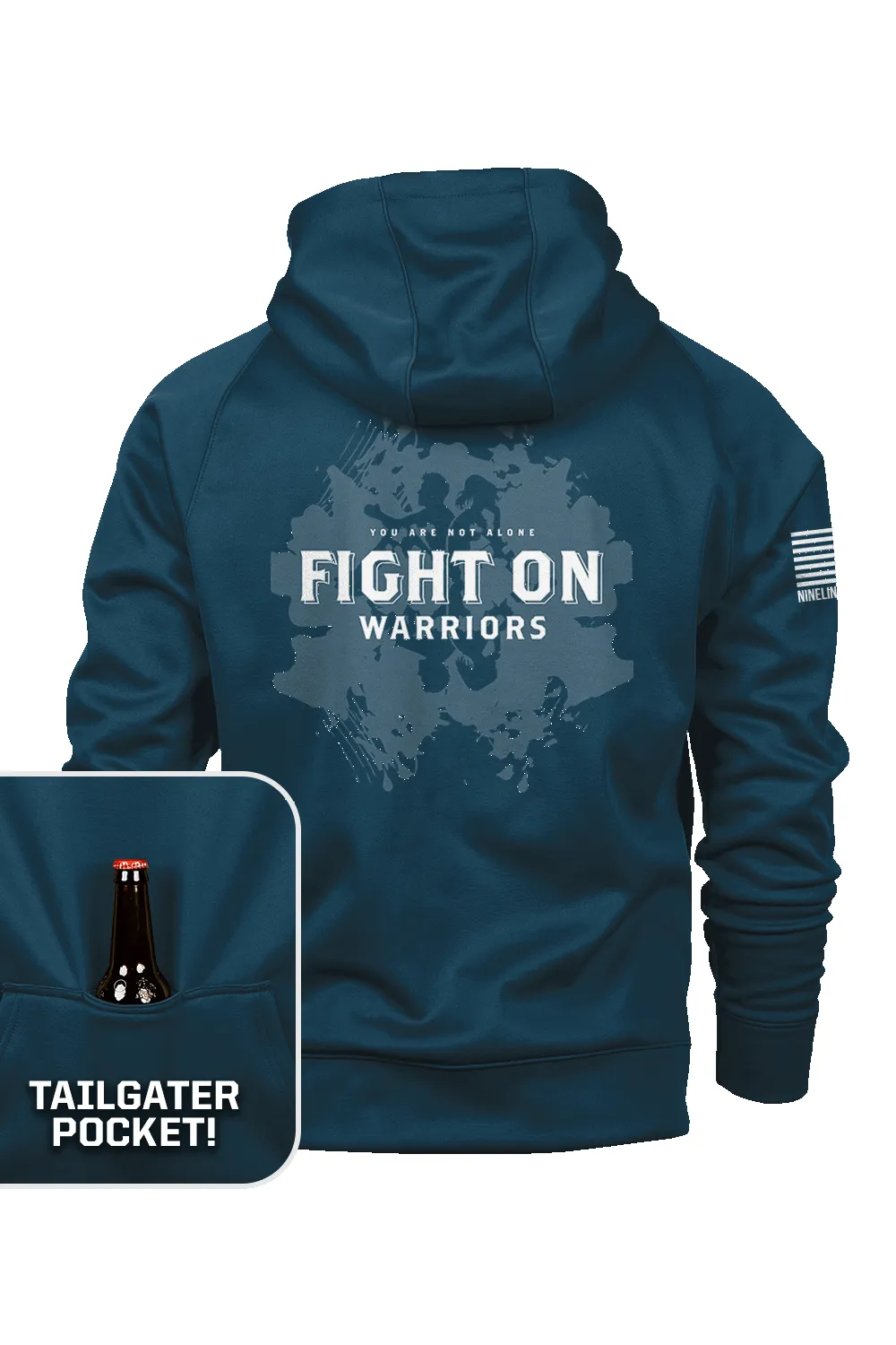 Fight The War Within - Tailgater Hoodie sold by Nine Line product image thumbnail 3