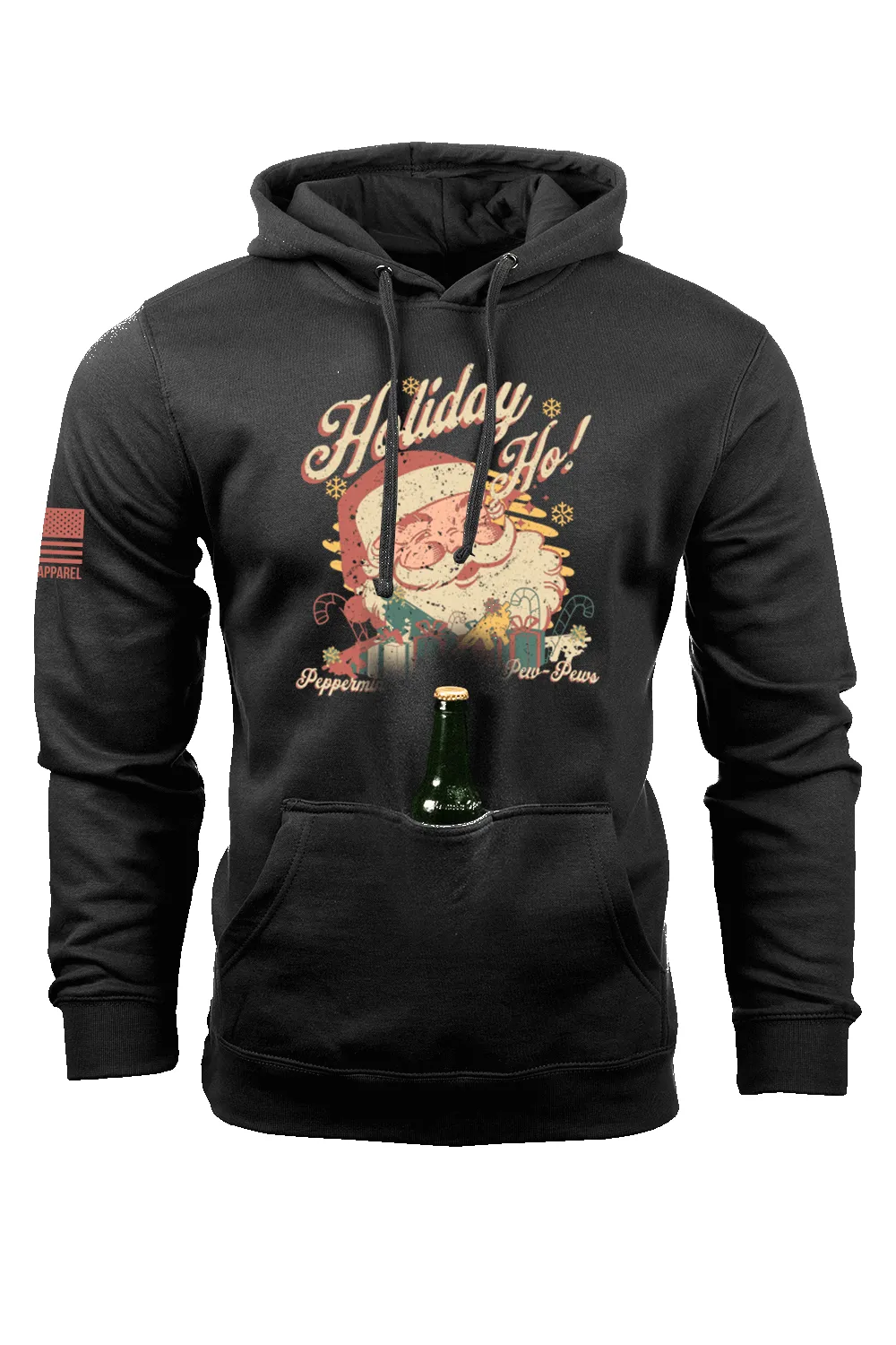 MCK - Peppermint, Presents, and Pew pews - Tailgater Hoodie sold by Nine Line
