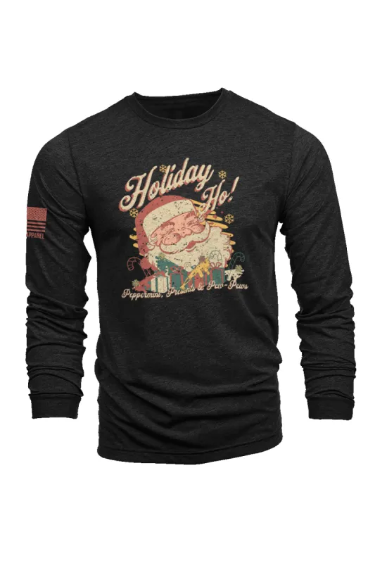 MCK - Peppermint, Presents, and Pew pews - Long-Sleeve Shirt sold by Nine Line