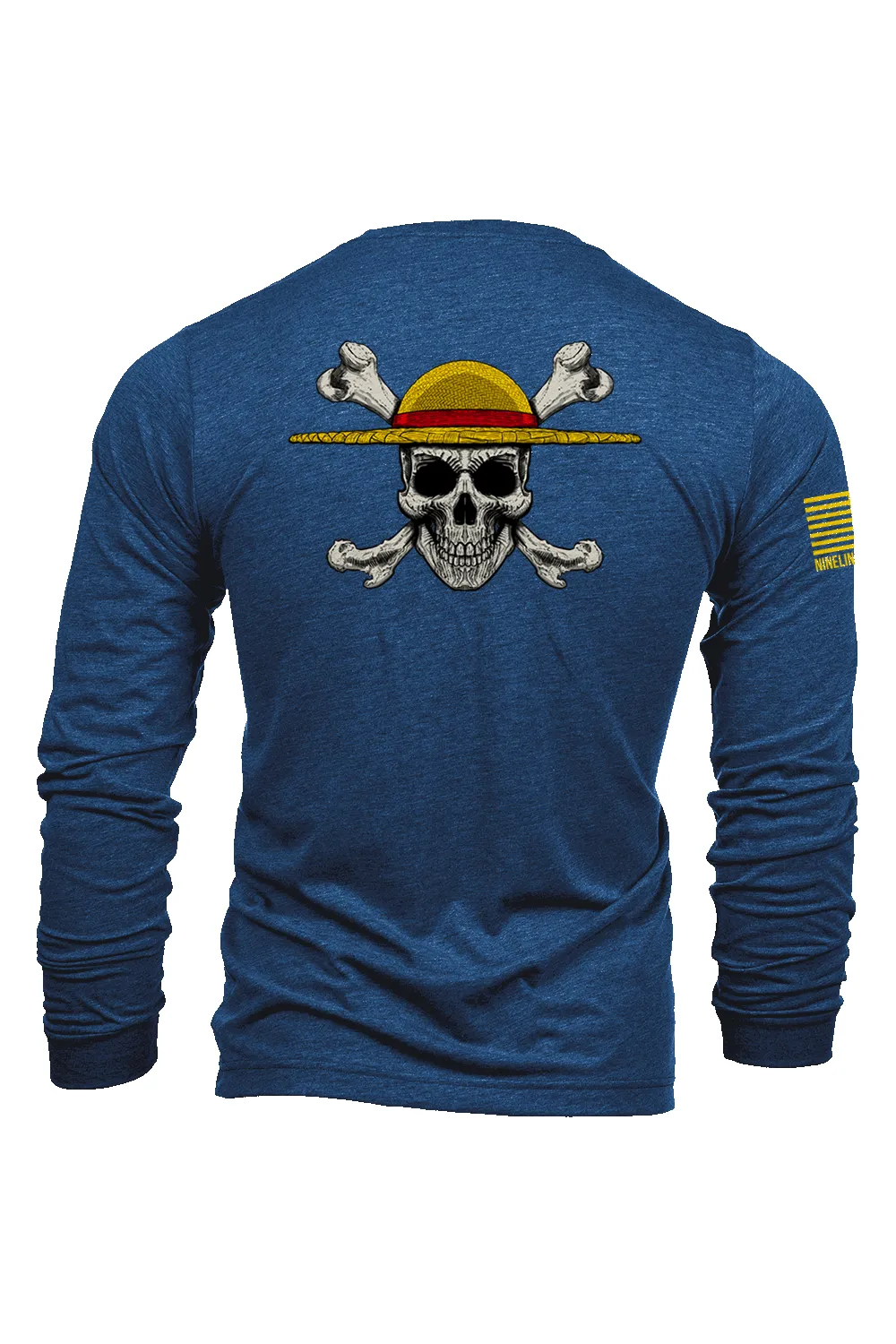 Straw Hat - Long Sleeve Tri-Blend sold by Nine Line product image thumbnail 3