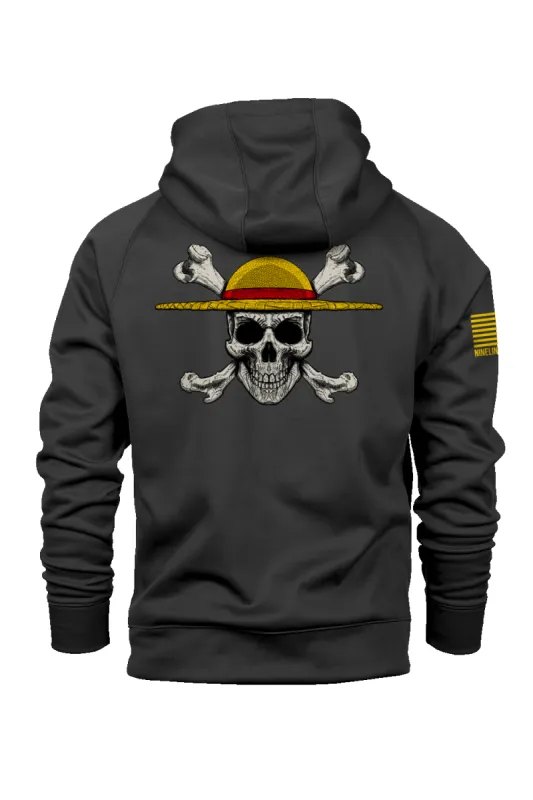 Straw Hat - Raglan Tailgater Hoodie sold by Nine Line