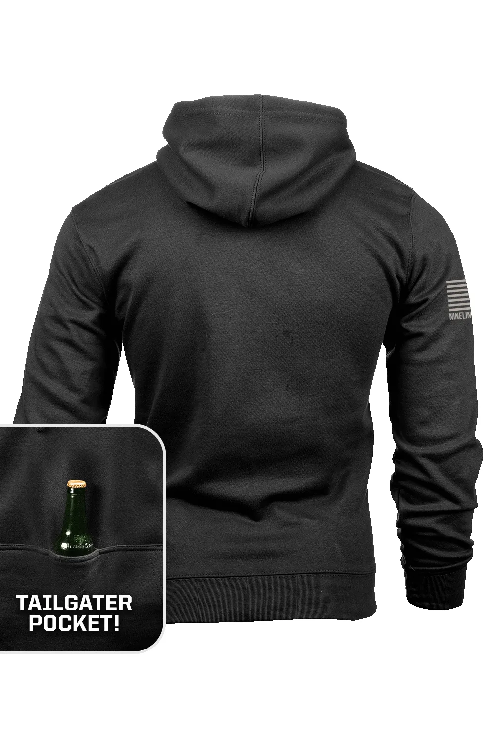 Houndstooth "A" - Tailgater Hoodie sold by Nine Line product image thumbnail 4
