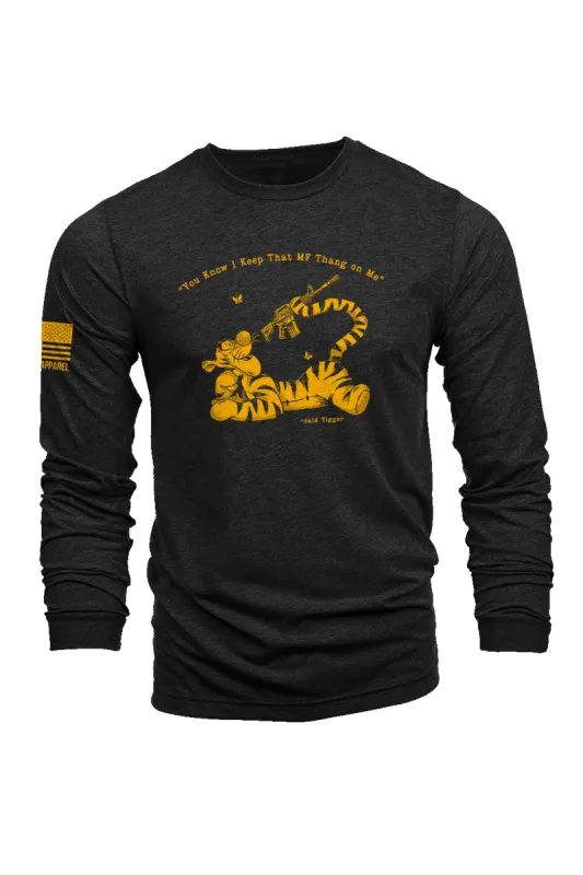 Trigger Tigger - Long-Sleeve Shirt sold by Nine Line