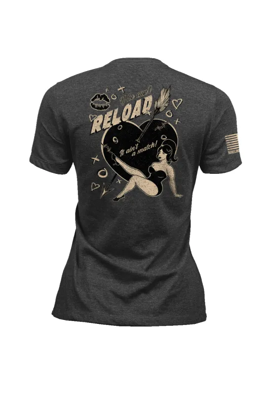 If He Can't Reload - Women's T-Shirt sold by Nine Line