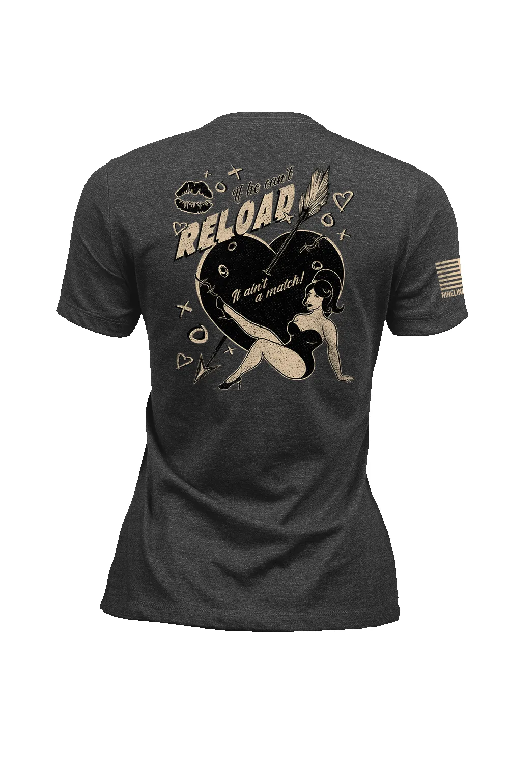 If He Can't Reload - Women's T-Shirt sold by Nine Line
