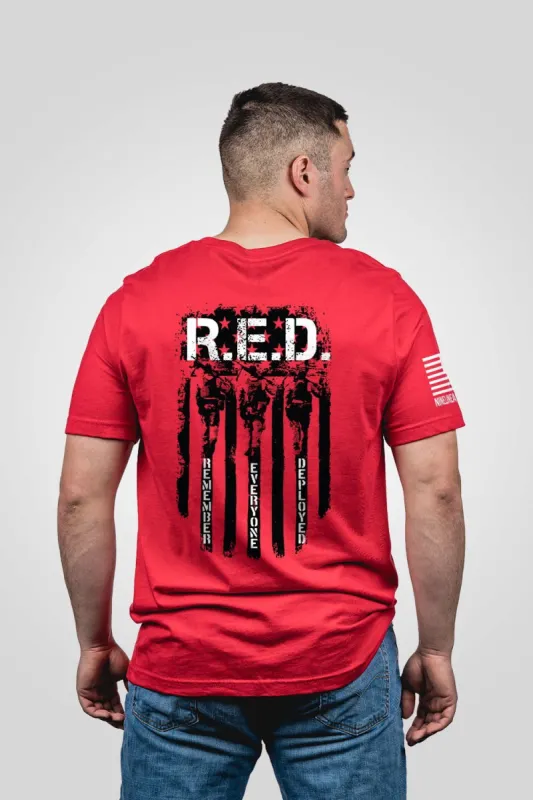 RED Remember Everyone Deployed - T-Shirt sold by Nine Line