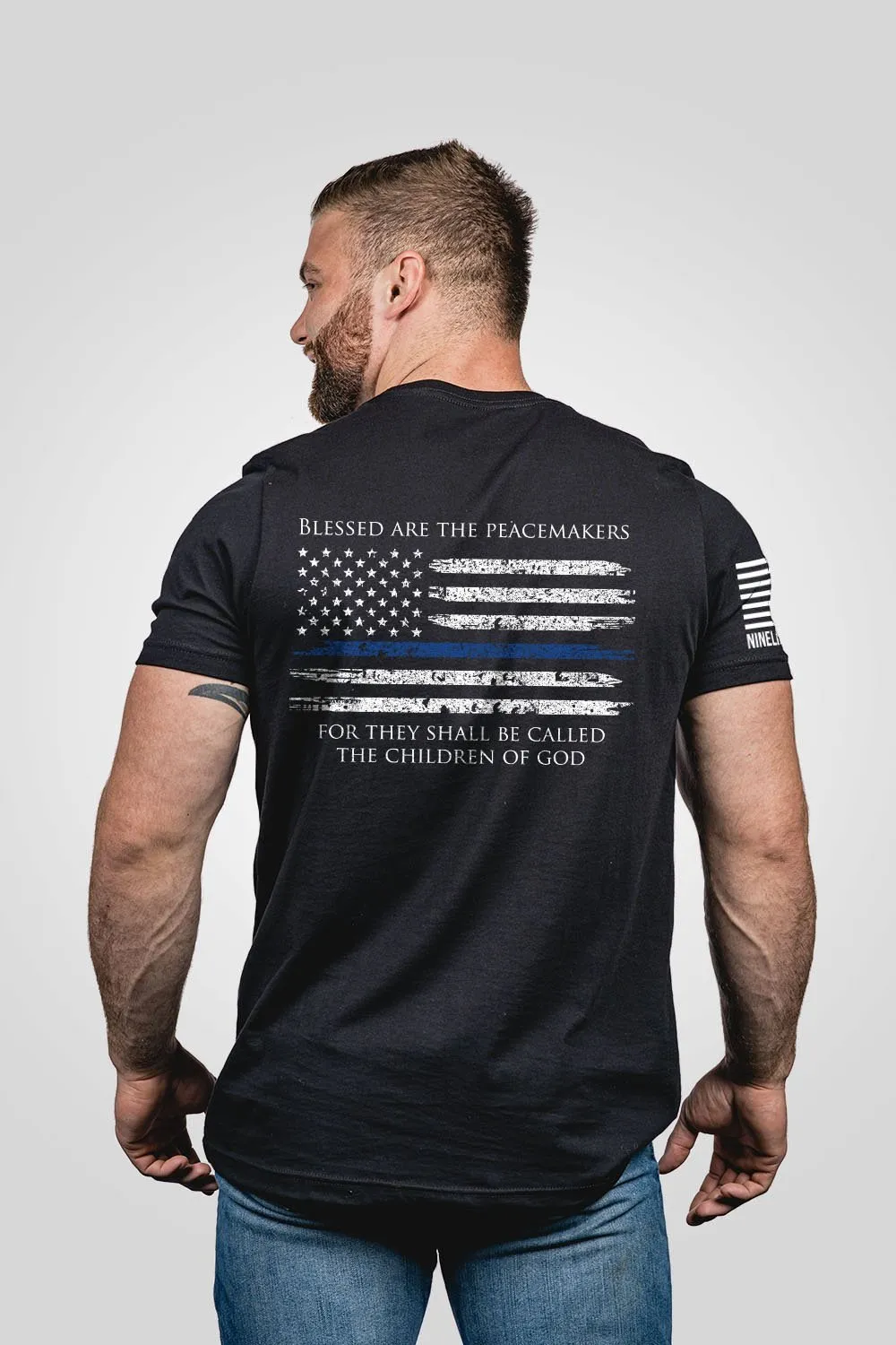 Thin Blue Line - American Made T-Shirt sold by Nine Line