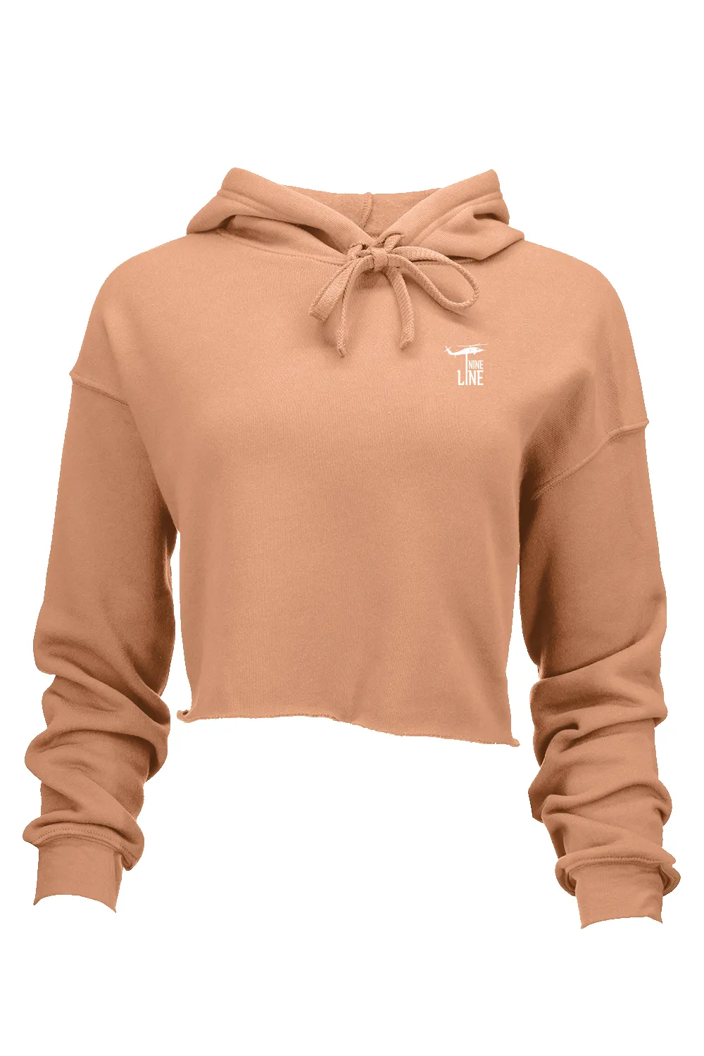 Small Dropline Logo - Women's Cropped Hoodie sold by Nine Line product image thumbnail 5