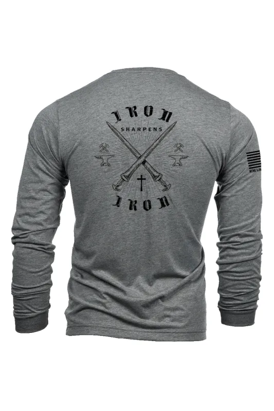 Proverbs 27:17 - Long-Sleeve Shirt sold by Nine Line