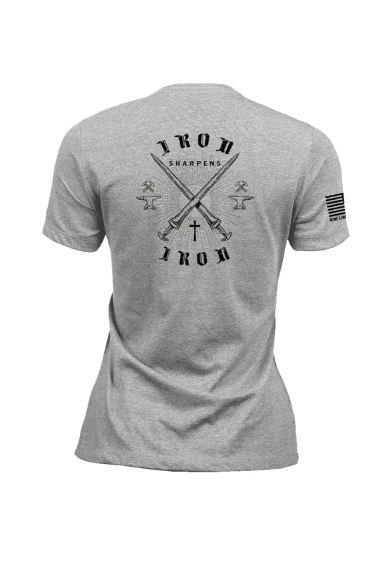 Proverbs 27:17 - Women's T-Shirt sold by Nine Line