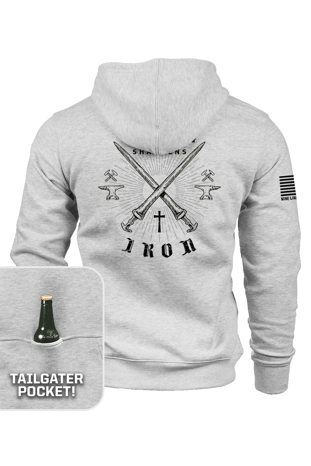 Proverbs 27:17 - Tailgater Hoodie sold by Nine Line product image thumbnail 5