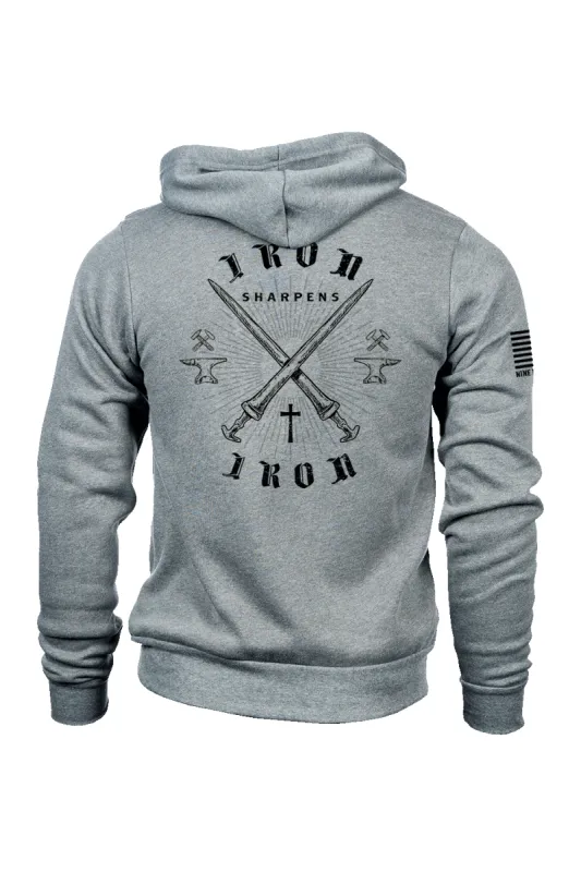 Proverbs 27:17 - Full-Zip Hoodie sold by Nine Line