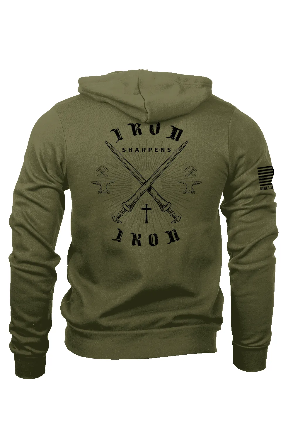 Proverbs 27:17 - Full-Zip Hoodie sold by Nine Line product image thumbnail 3