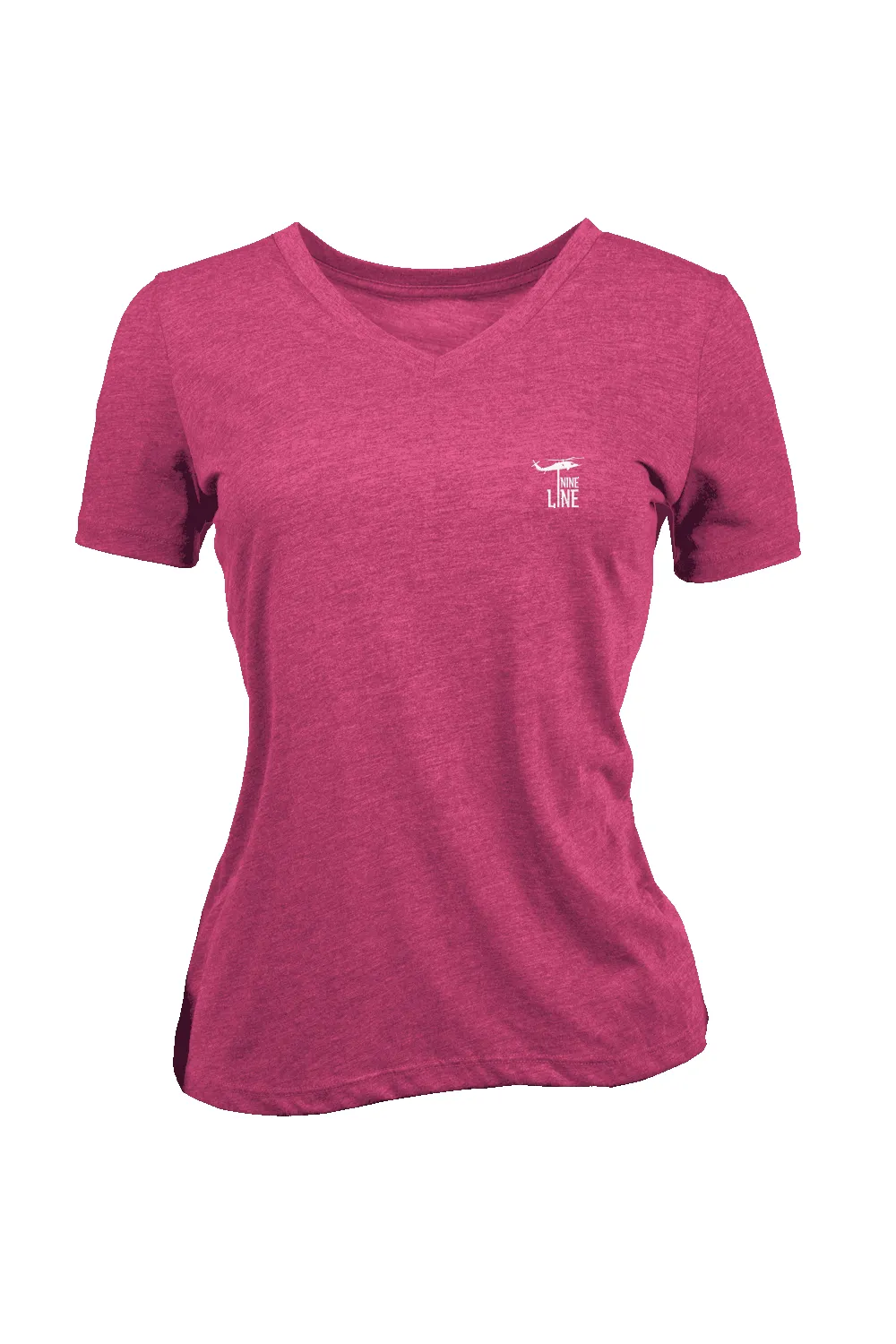 Small Dropline Logo - Women's Relaxed Fit V-Neck Shirt - Casual Edition sold by Nine Line product image thumbnail 4