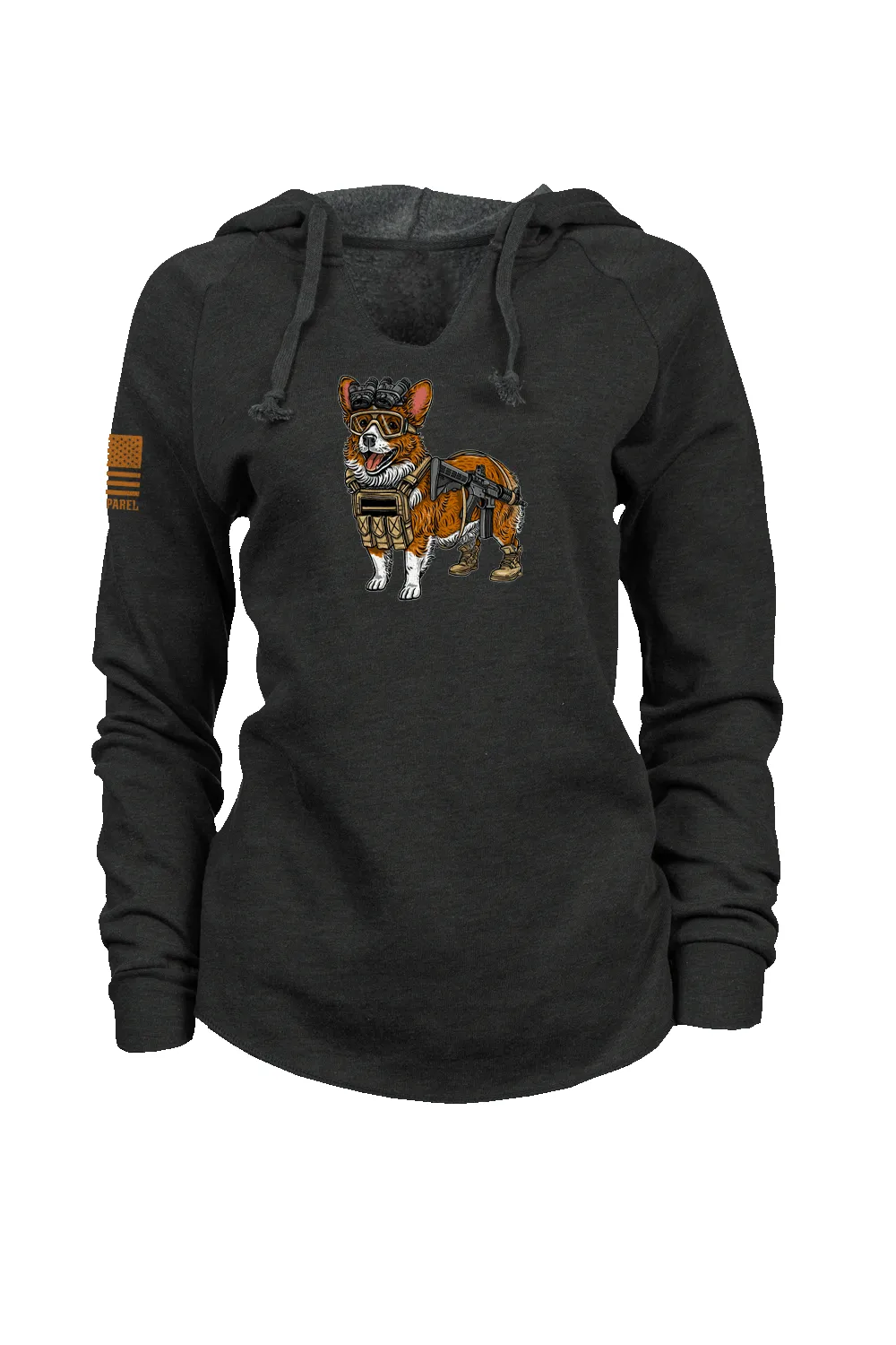 Tactical Corgi - Women's Hoodie sold by Nine Line