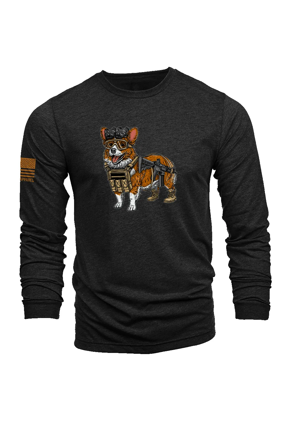 Tactical Corgi - Long-Sleeve Shirt sold by Nine Line