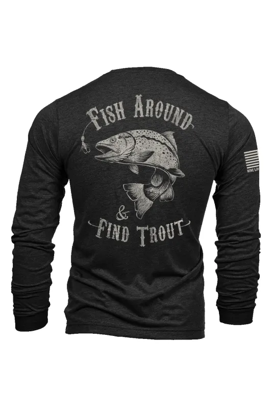 Fish Around - Long-Sleeve Shirt sold by Nine Line