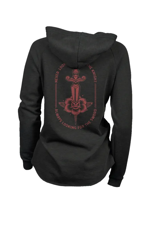Never the Knight - Women's Hoodie sold by Nine Line