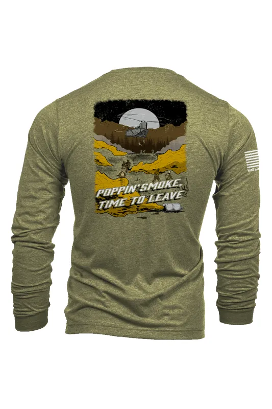 Smoke Showin Apparel - Poppin Smoke - Long-Sleeve Shirt sold by Nine Line