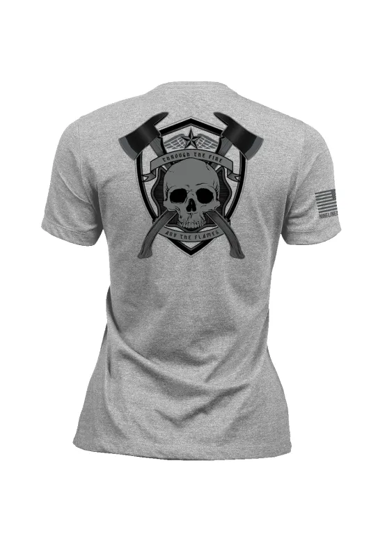 Firefighter's Crest - Women's T-Shirt sold by Nine Line
