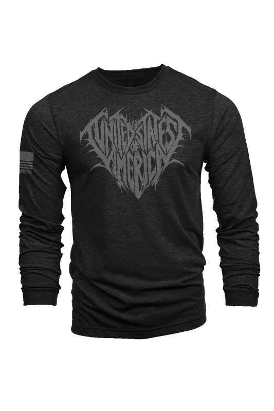 United States of METAL - Long-Sleeve Shirt sold by Nine Line