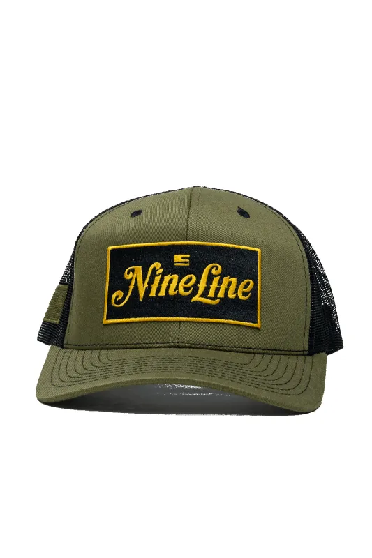 Classic Yellow Logo - Snap Back Hat sold by Nine Line