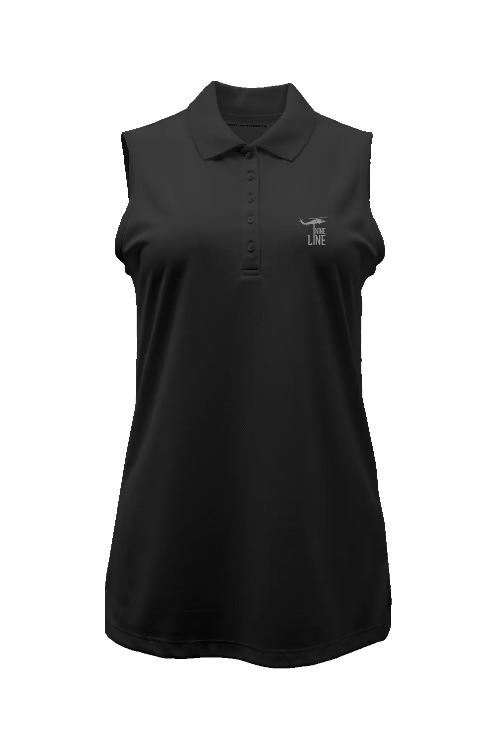 Silicone Dropline Logo - Women's Sleeveless Polo sold by Nine Line product image thumbnail 4